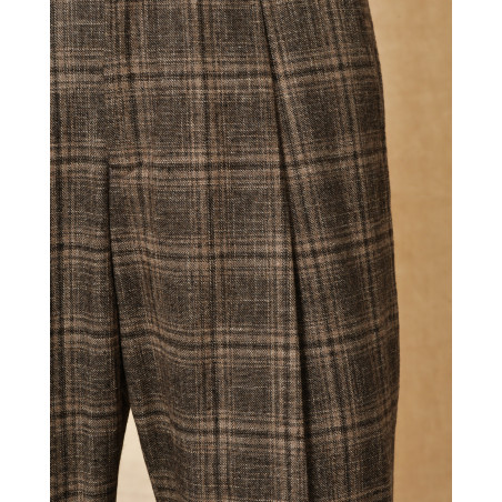 Pantalon en laine et coton marron Archives 18-20