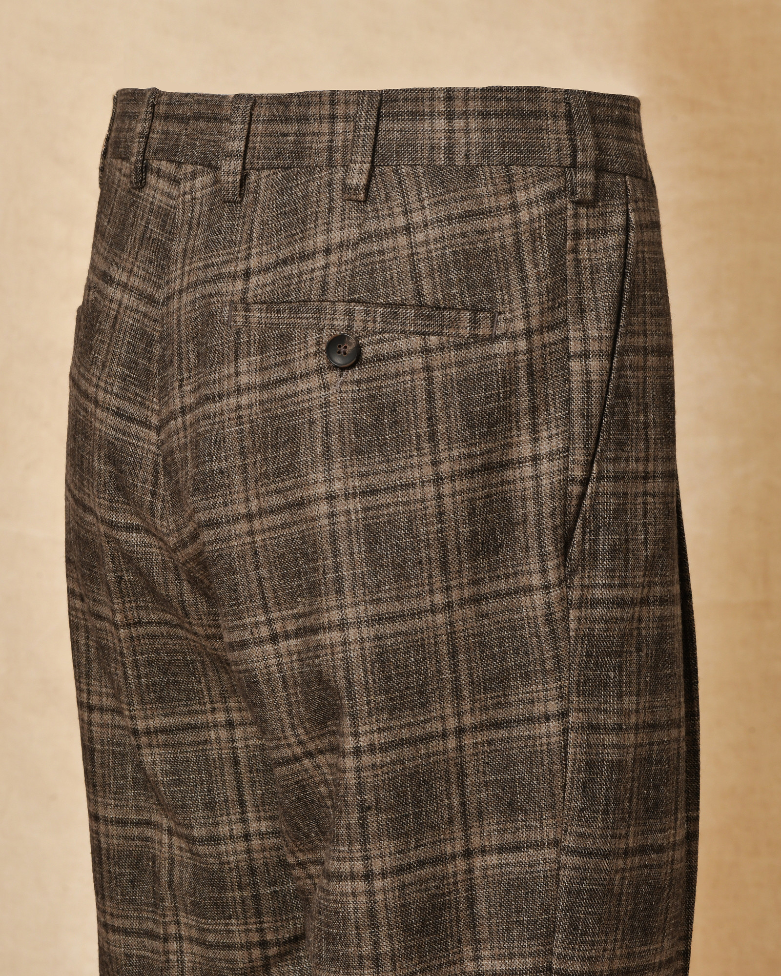 Pantalon en laine et coton marron Archives 18-20