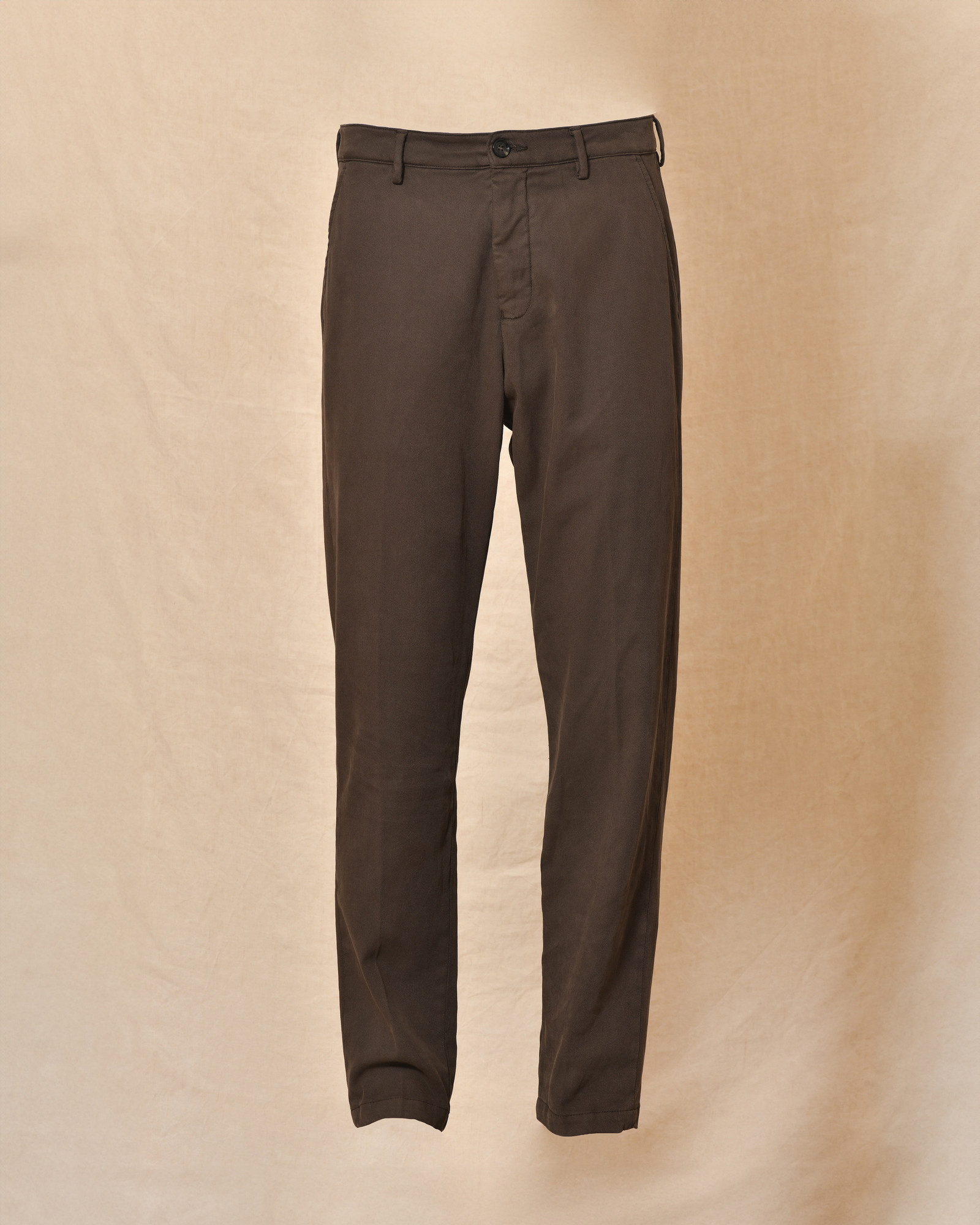 Pantalon en coton marron True NYC