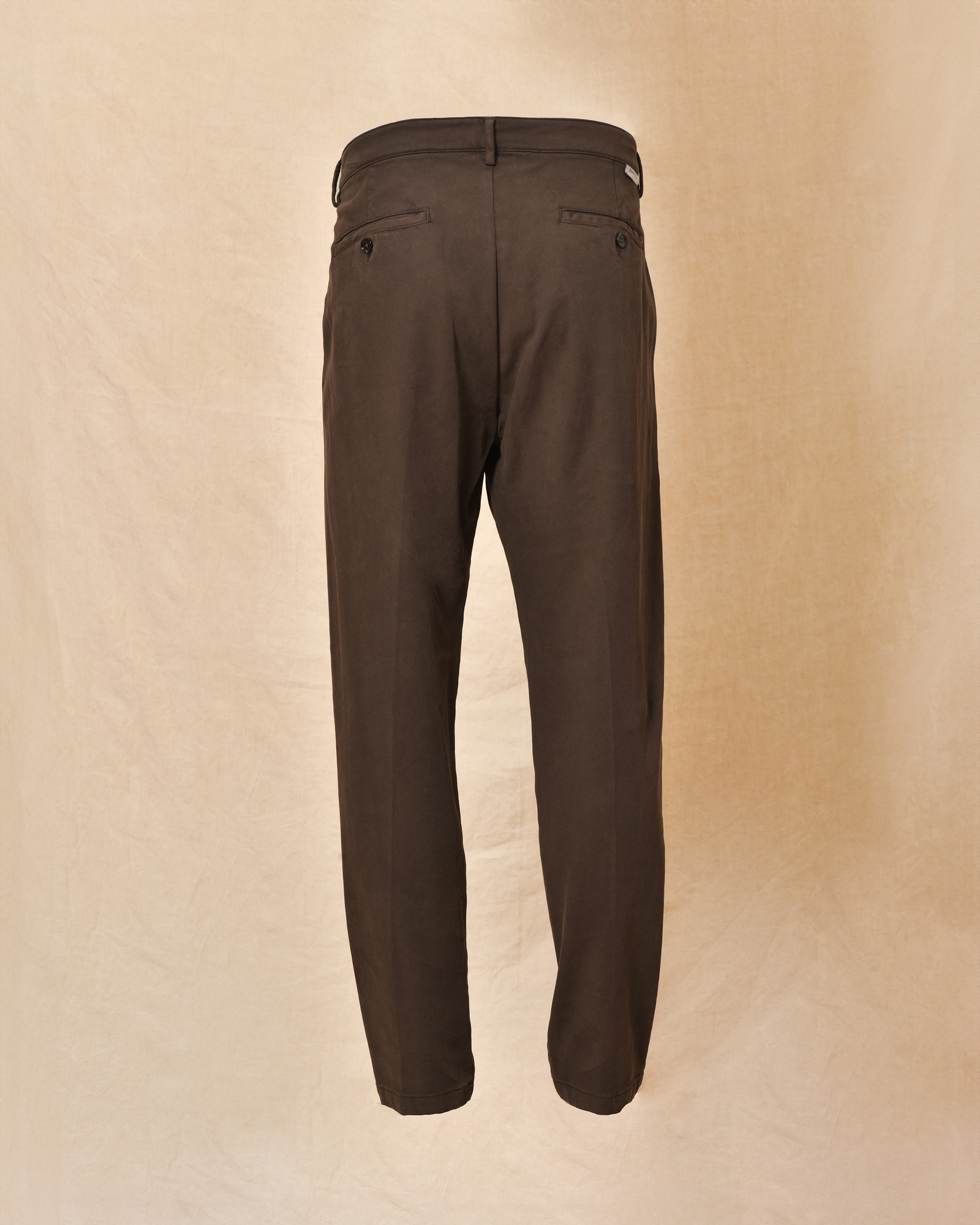 Pantalon en coton marron True NYC