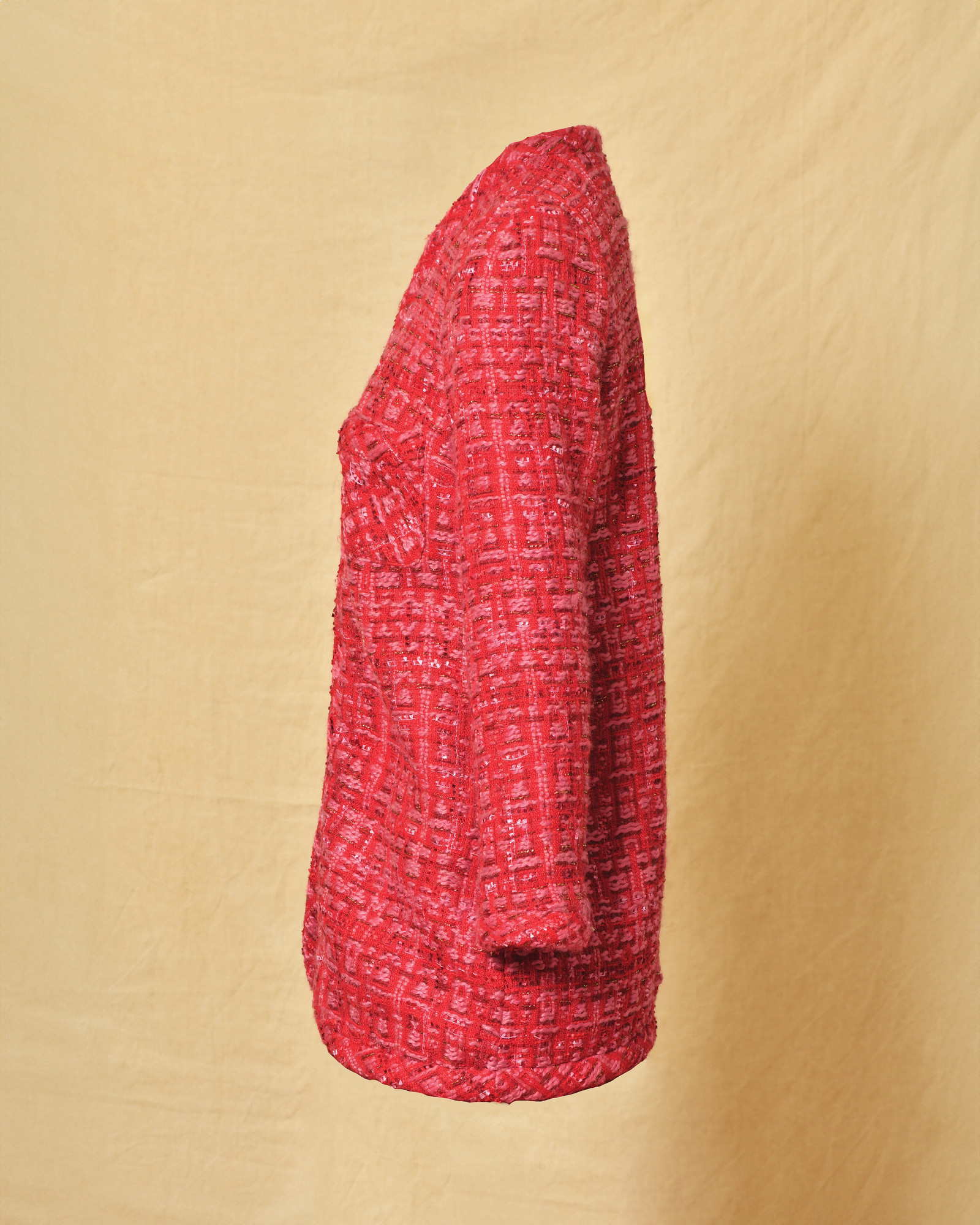 Veste en tweed rouge Edward Achour