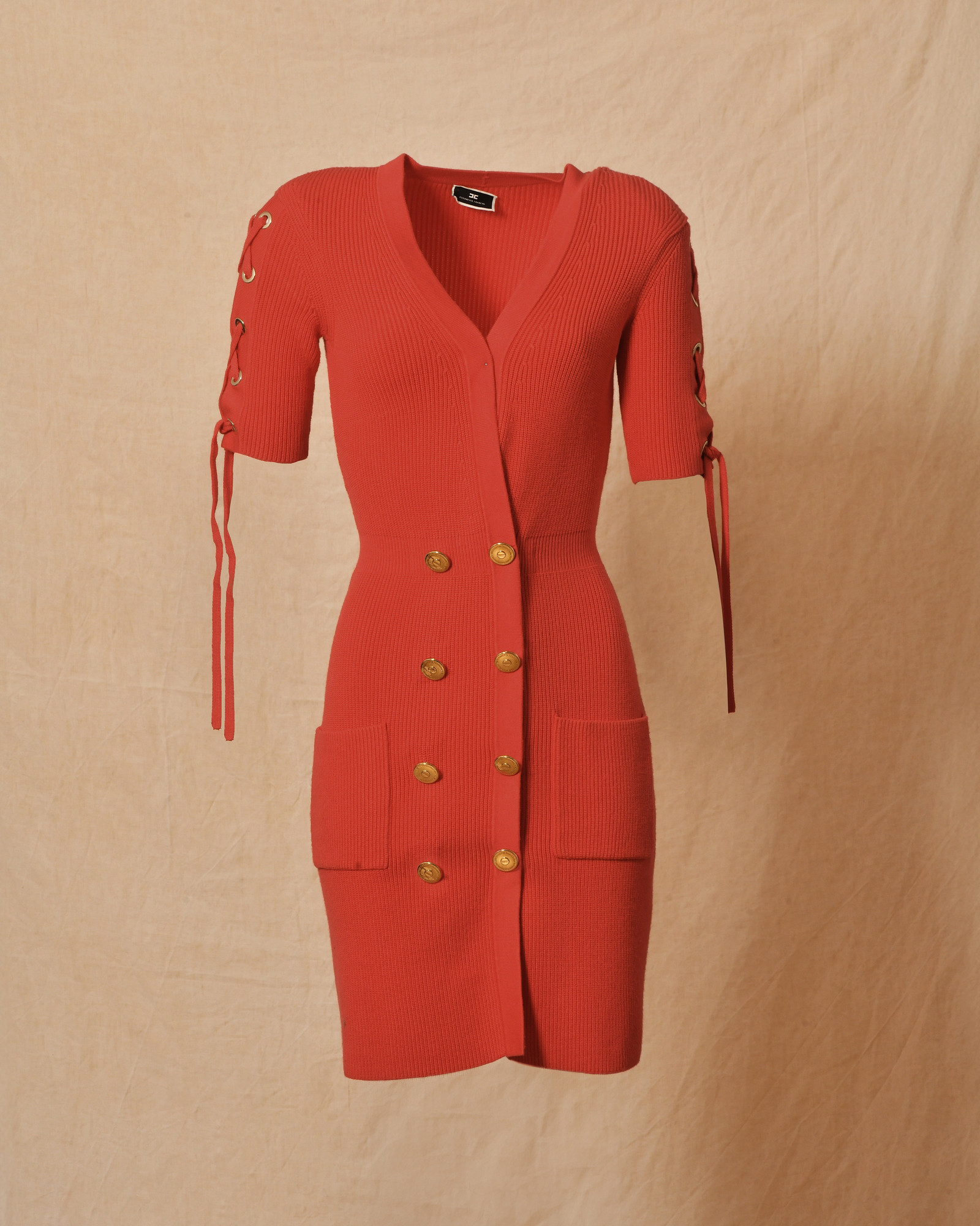 Robe en viscose rouge Elisabetta Franchi