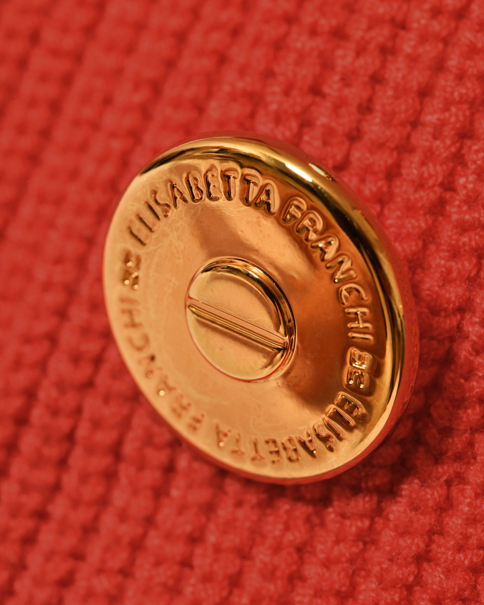 Robe en viscose rouge Elisabetta Franchi