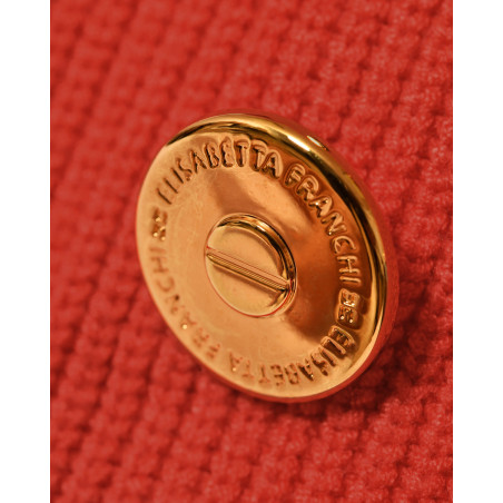 Robe en viscose rouge Elisabetta Franchi