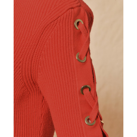 Robe en viscose rouge Elisabetta Franchi