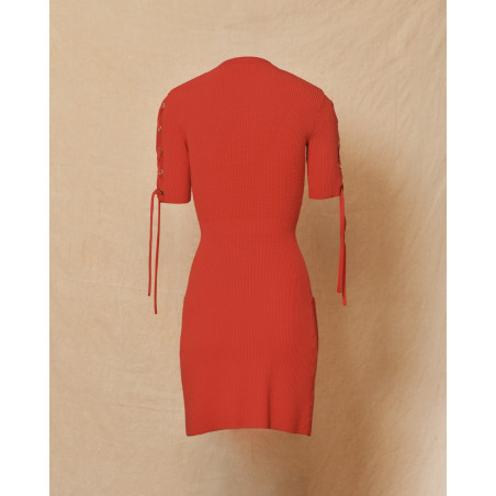 Robe en viscose rouge Elisabetta Franchi