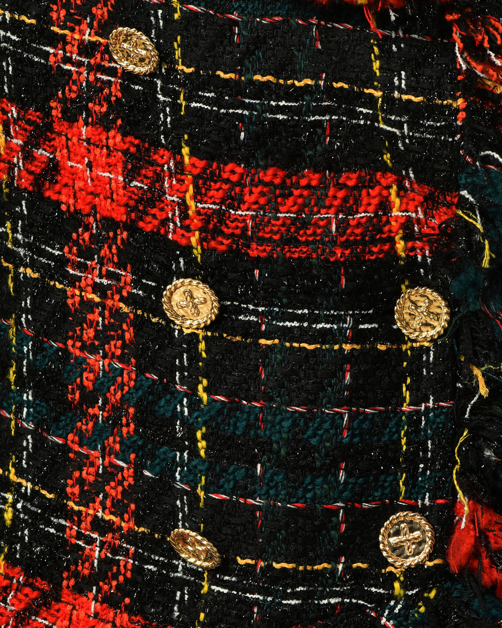 Manteau en tweed noir Edward Achour