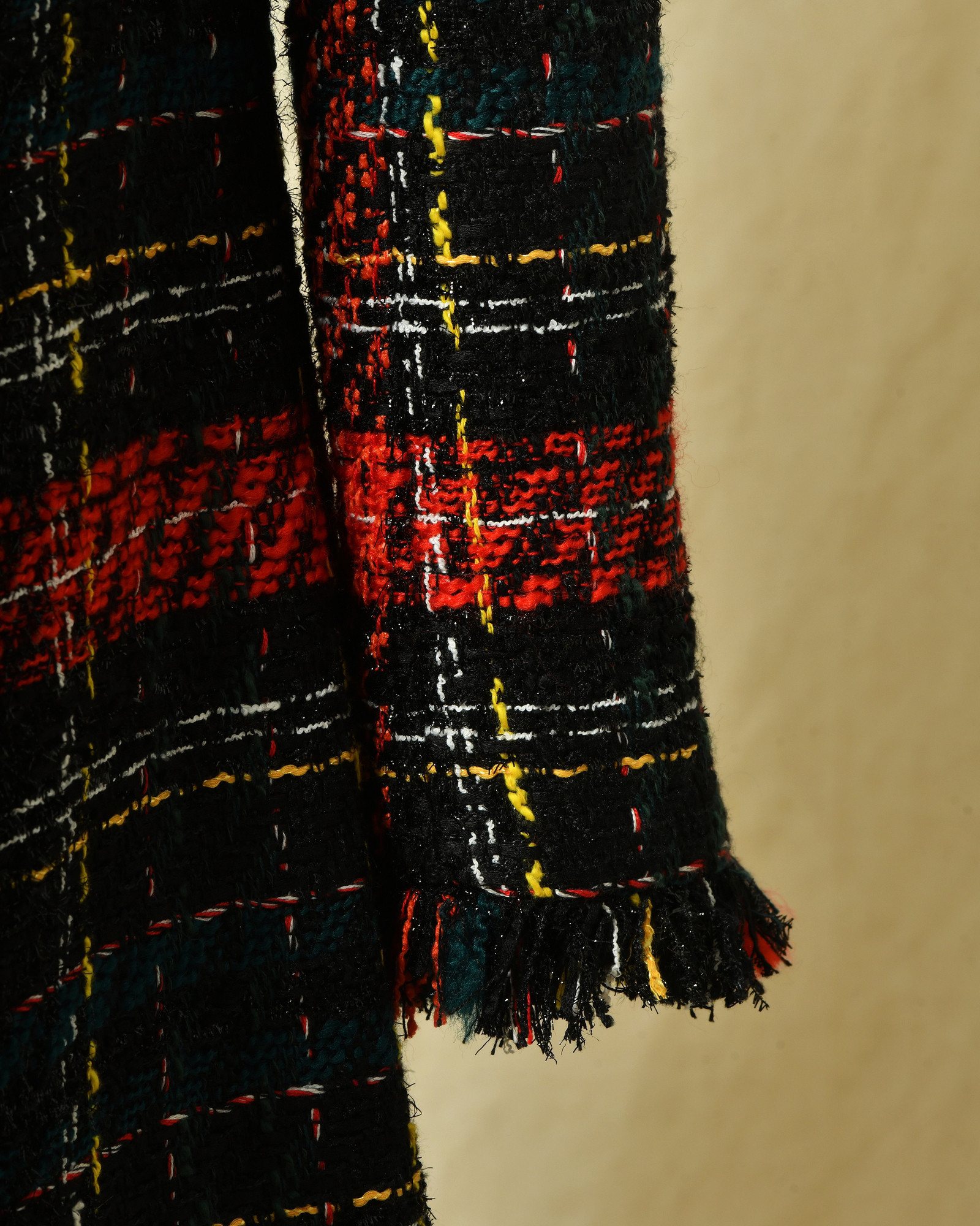 Manteau en tweed noir Edward Achour