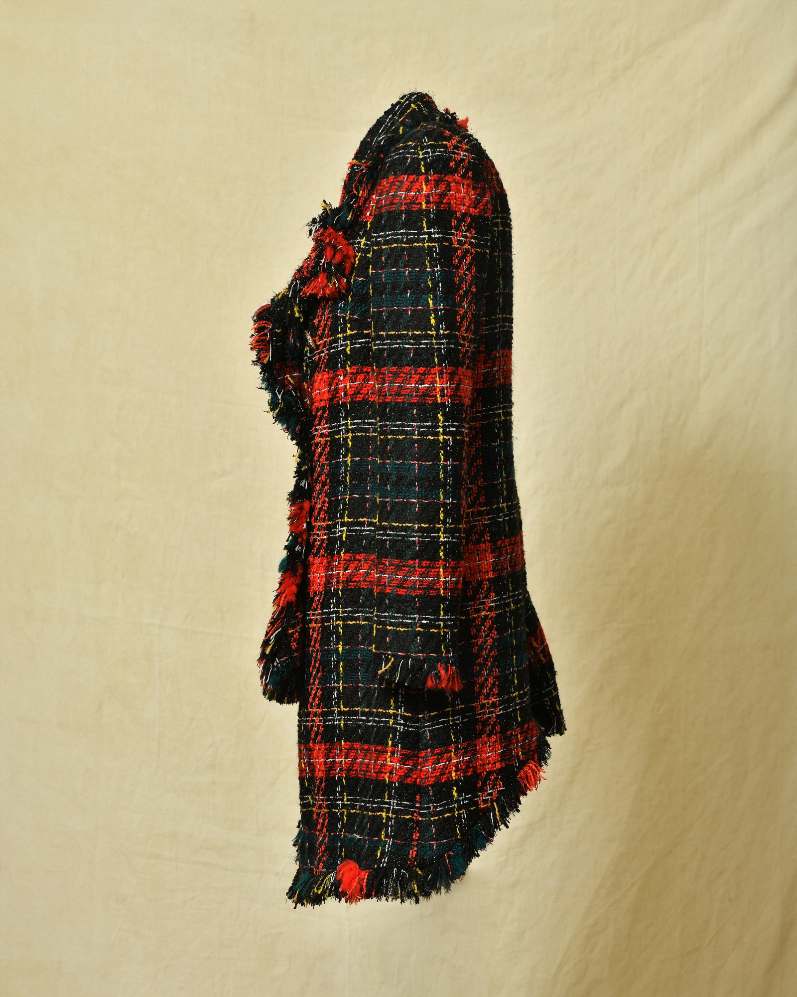 Manteau en tweed noir Edward Achour