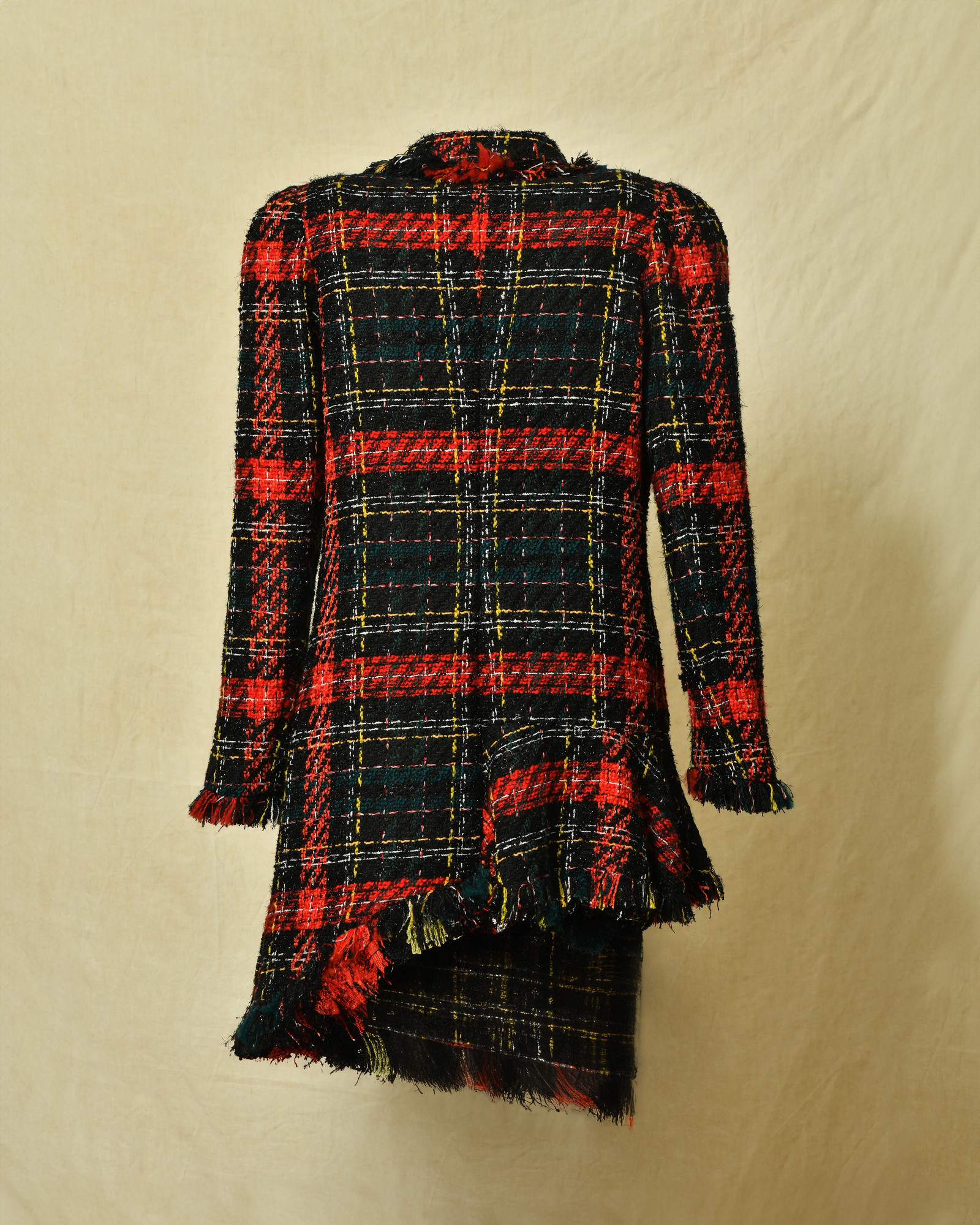 Manteau en tweed noir Edward Achour