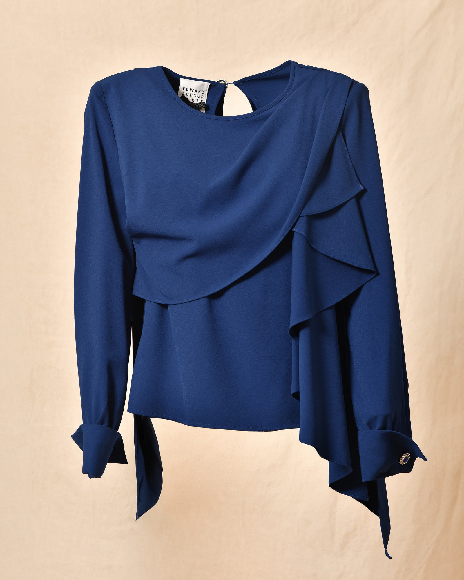 Top asymétrique bleu Edward Achour