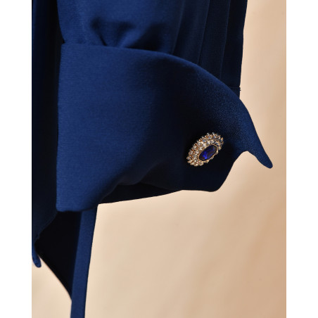 Top asymétrique bleu Edward Achour