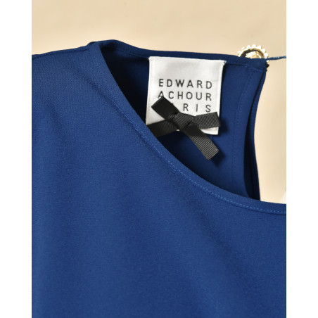 Top asymétrique bleu Edward Achour