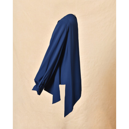 Top asymétrique bleu Edward Achour