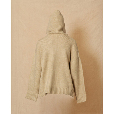 Gilet en maille beige Kultfrau