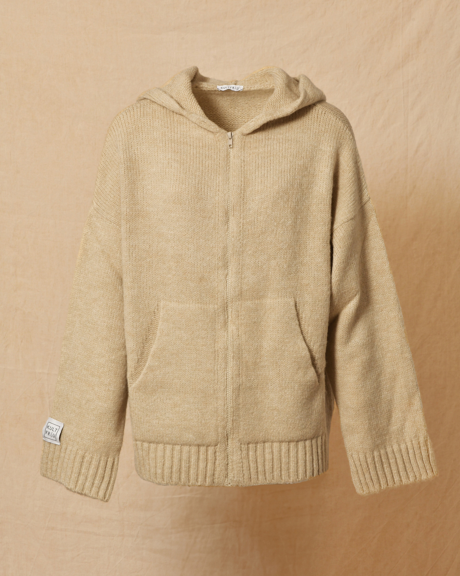 Gilet en maille beige Kultfrau