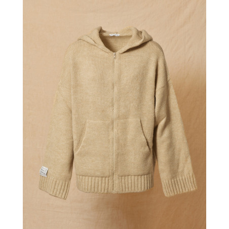 Gilet en maille beige Kultfrau