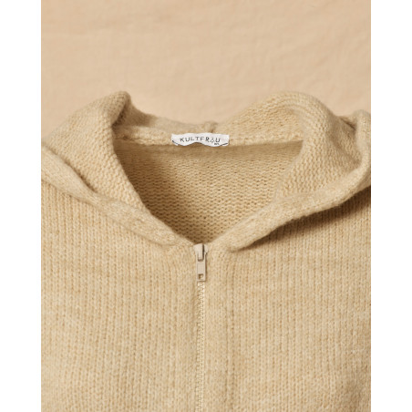 Gilet en maille beige Kultfrau