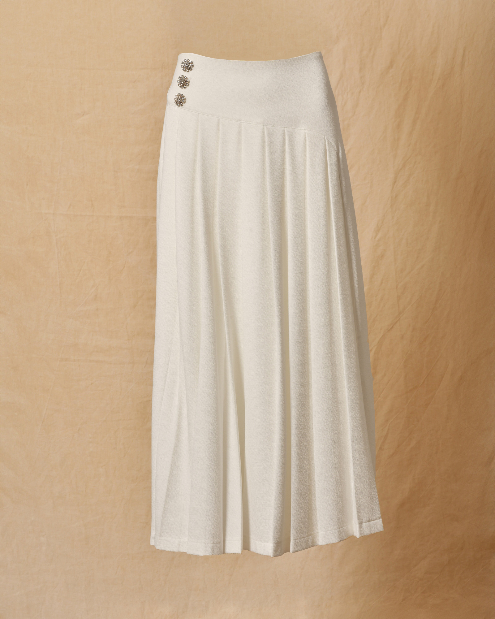 Pantalon blanc à volants Edward Achour