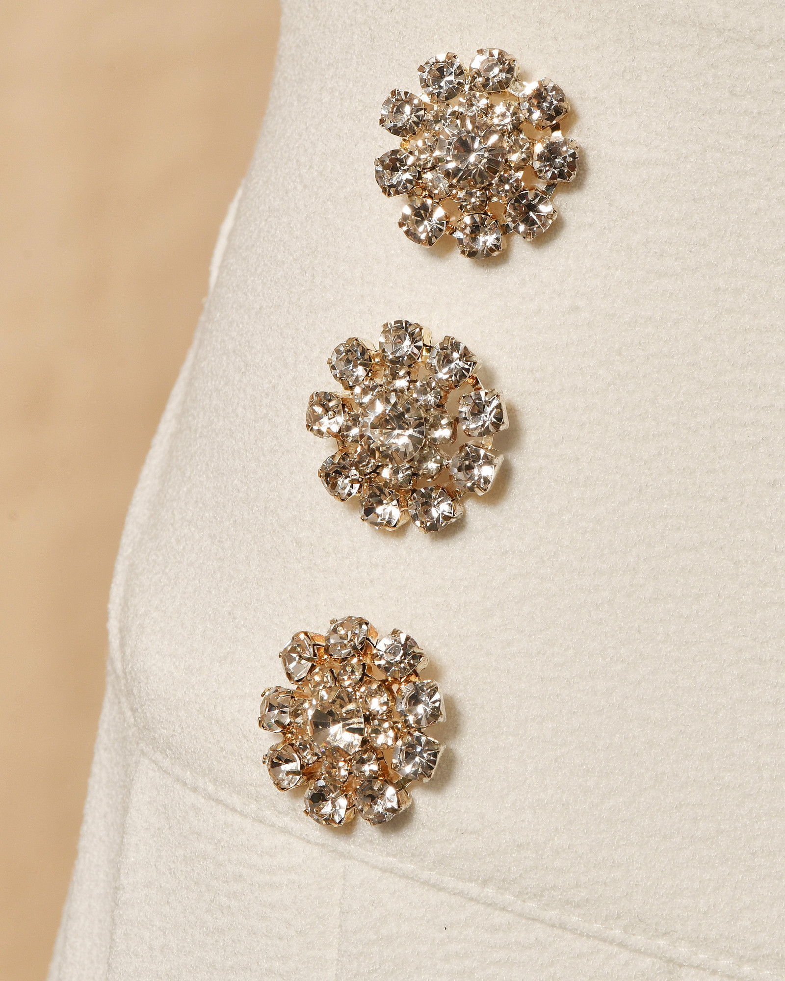 Pantalon blanc à volants Edward Achour