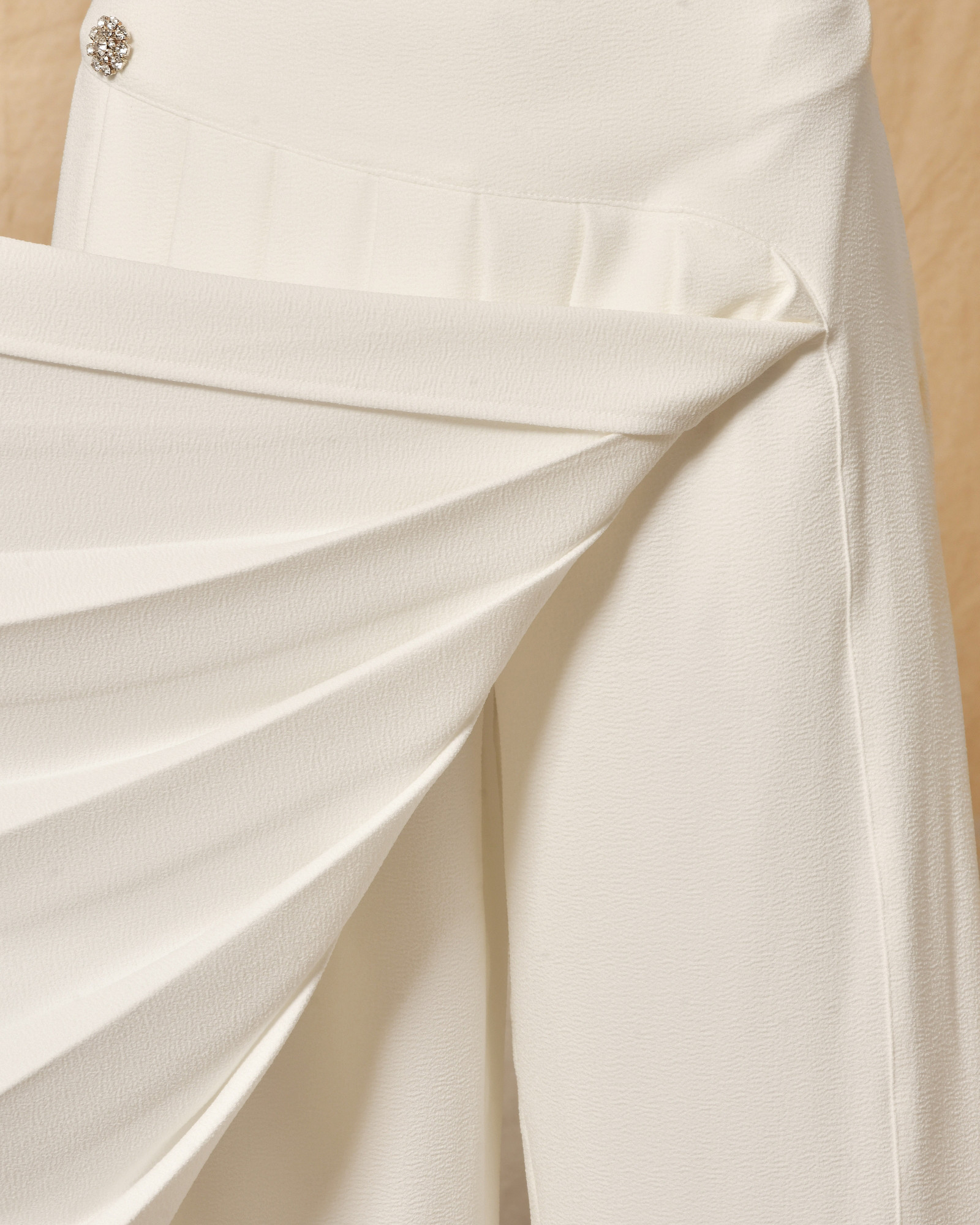 Pantalon blanc à volants Edward Achour