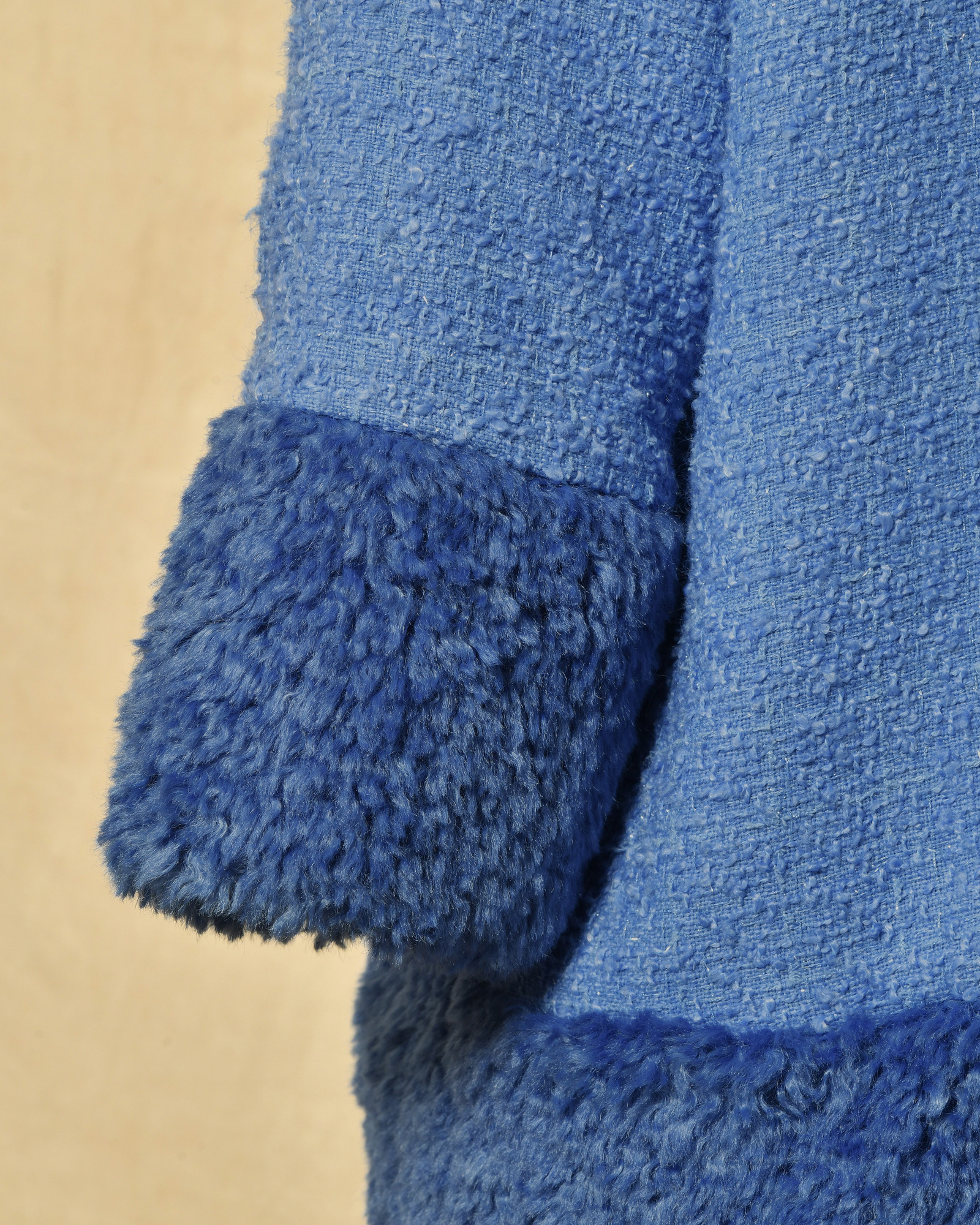 Manteau en tweed bleu Edward Achour