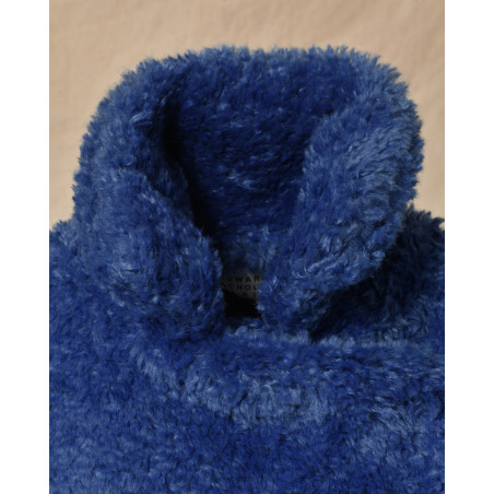 Manteau en tweed bleu Edward Achour