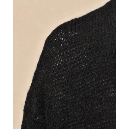 Cardigan en laine et mohair gris Femmes Du Sud