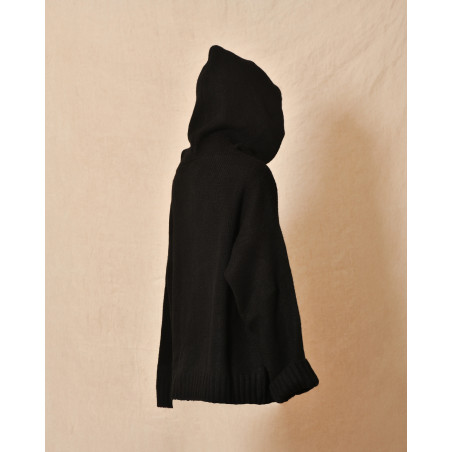 Gilet en maille noir Kultfrau