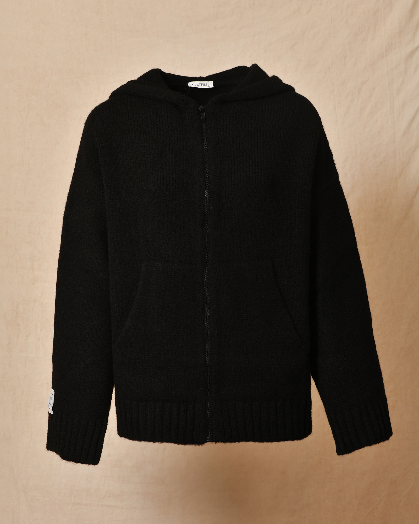 Gilet en maille noir Kultfrau