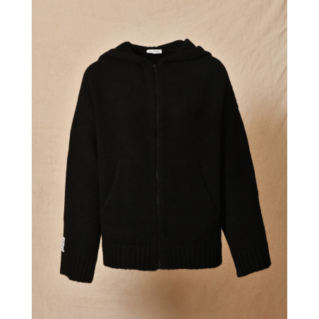 Gilet en maille noir Kultfrau