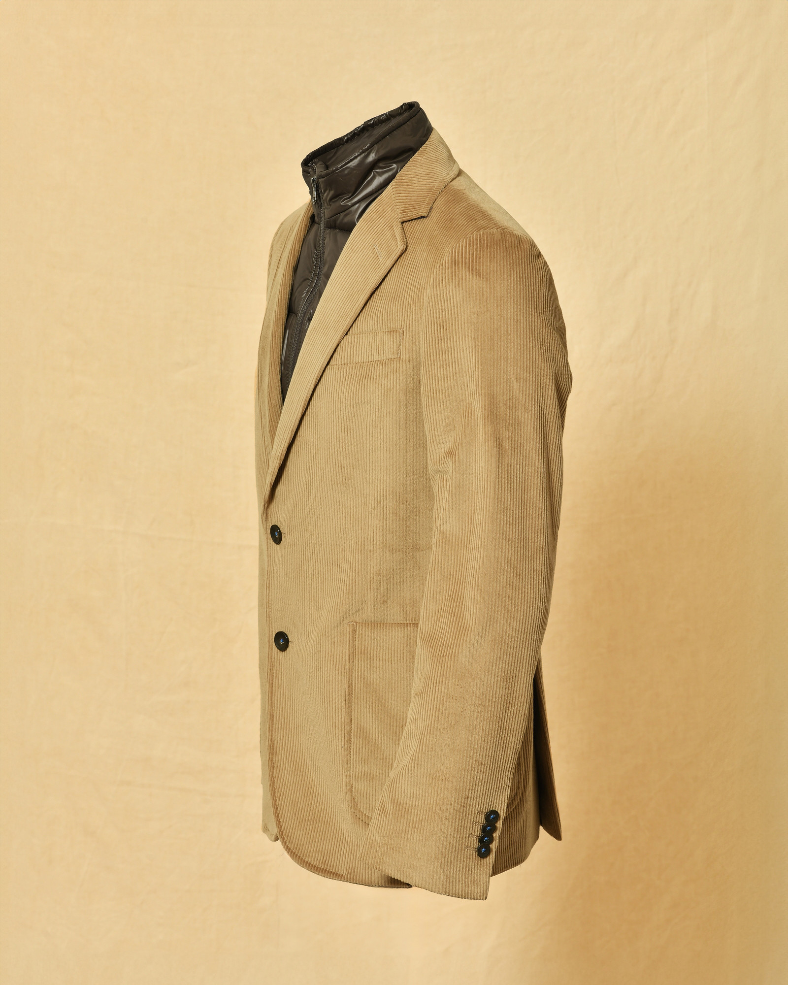 Veste en velours côtelé beige Berry & Brian