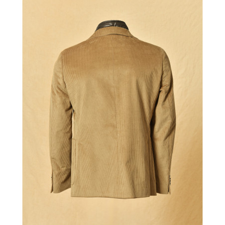 Veste en velours côtelé beige Berry & Brian