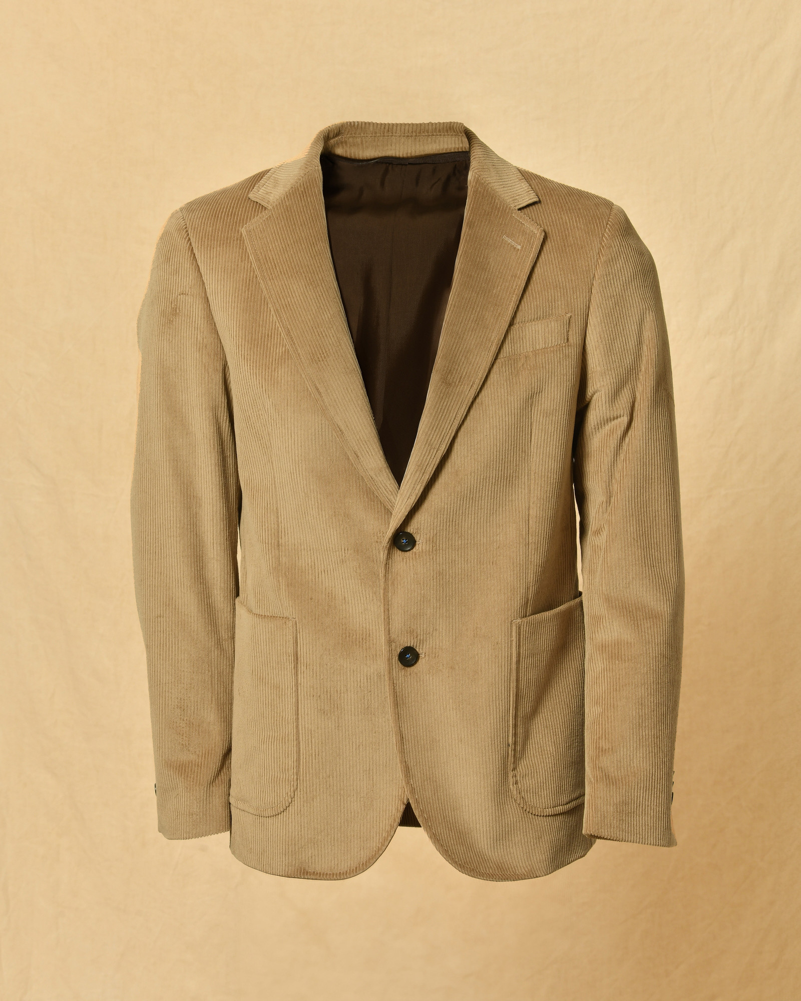 Veste en velours côtelé beige Berry & Brian