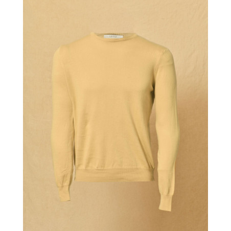 Pull en laine jaune Vneck