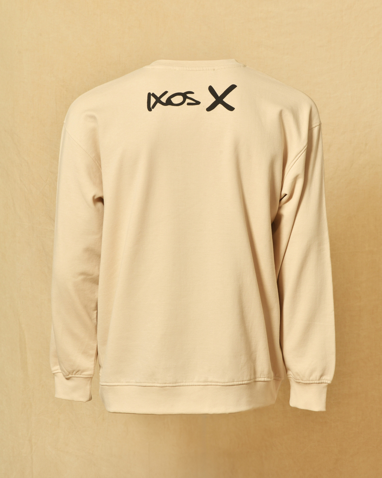 Sweat beige à inscription Ixos