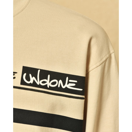 Sweat beige à inscription Ixos