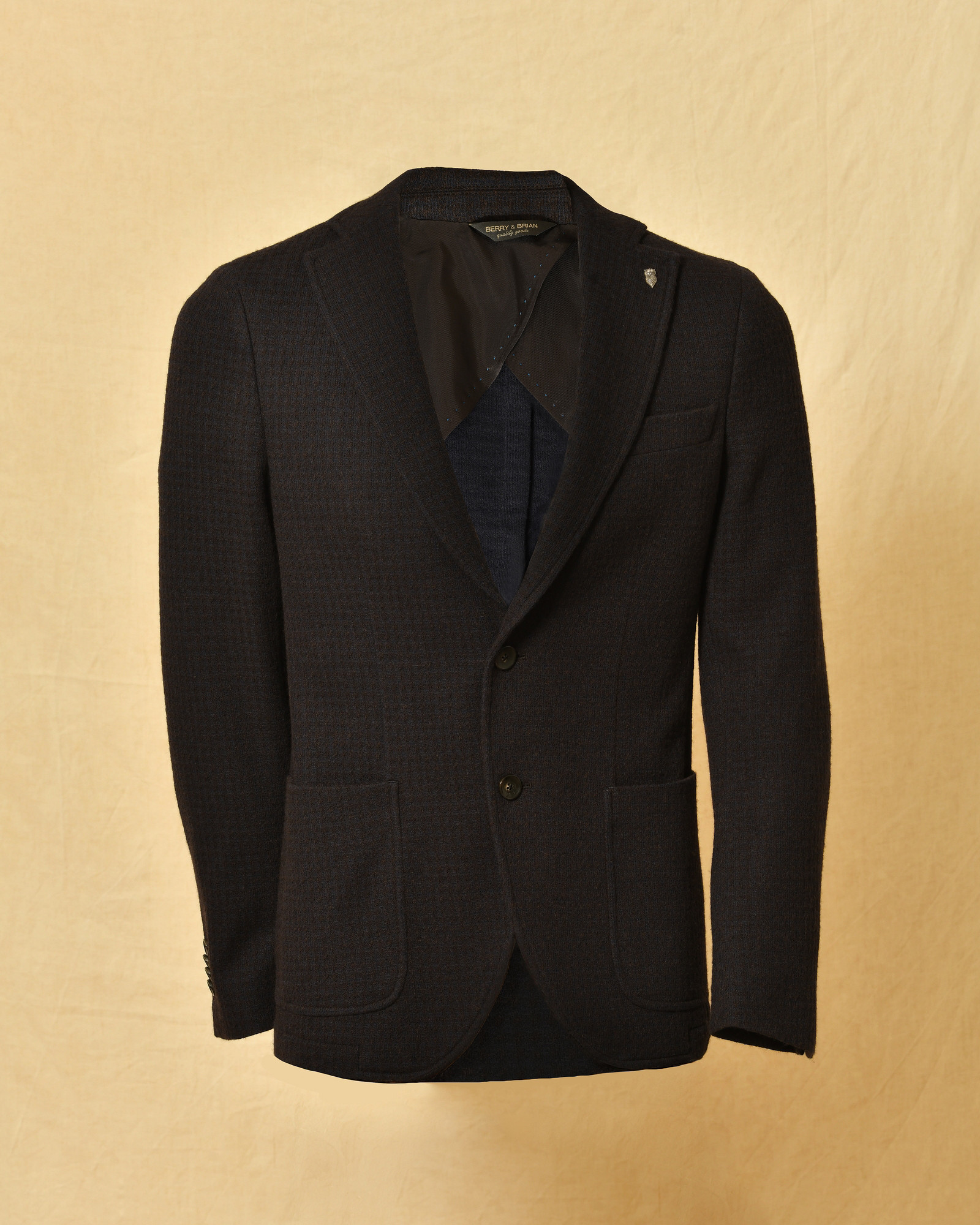 Veste blazer en laine à carreaux Berry & Brian