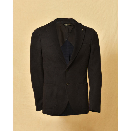 Veste blazer en laine à carreaux Berry & Brian