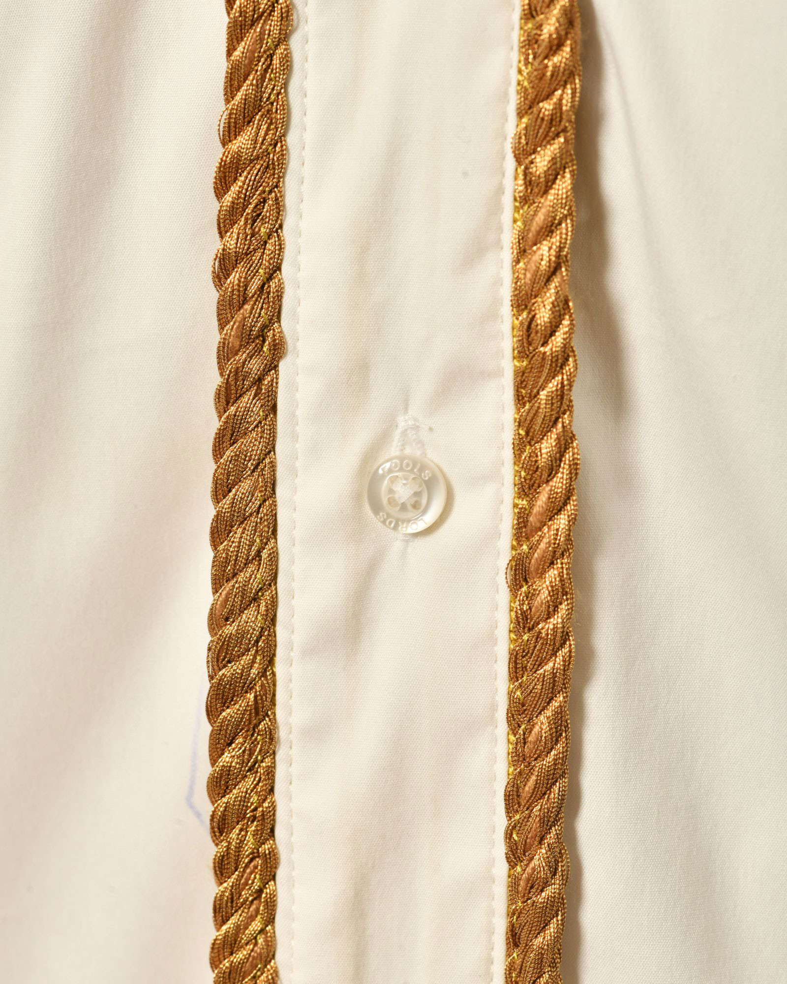 Chemise en coton blanc et détails dorés Lords & Fools