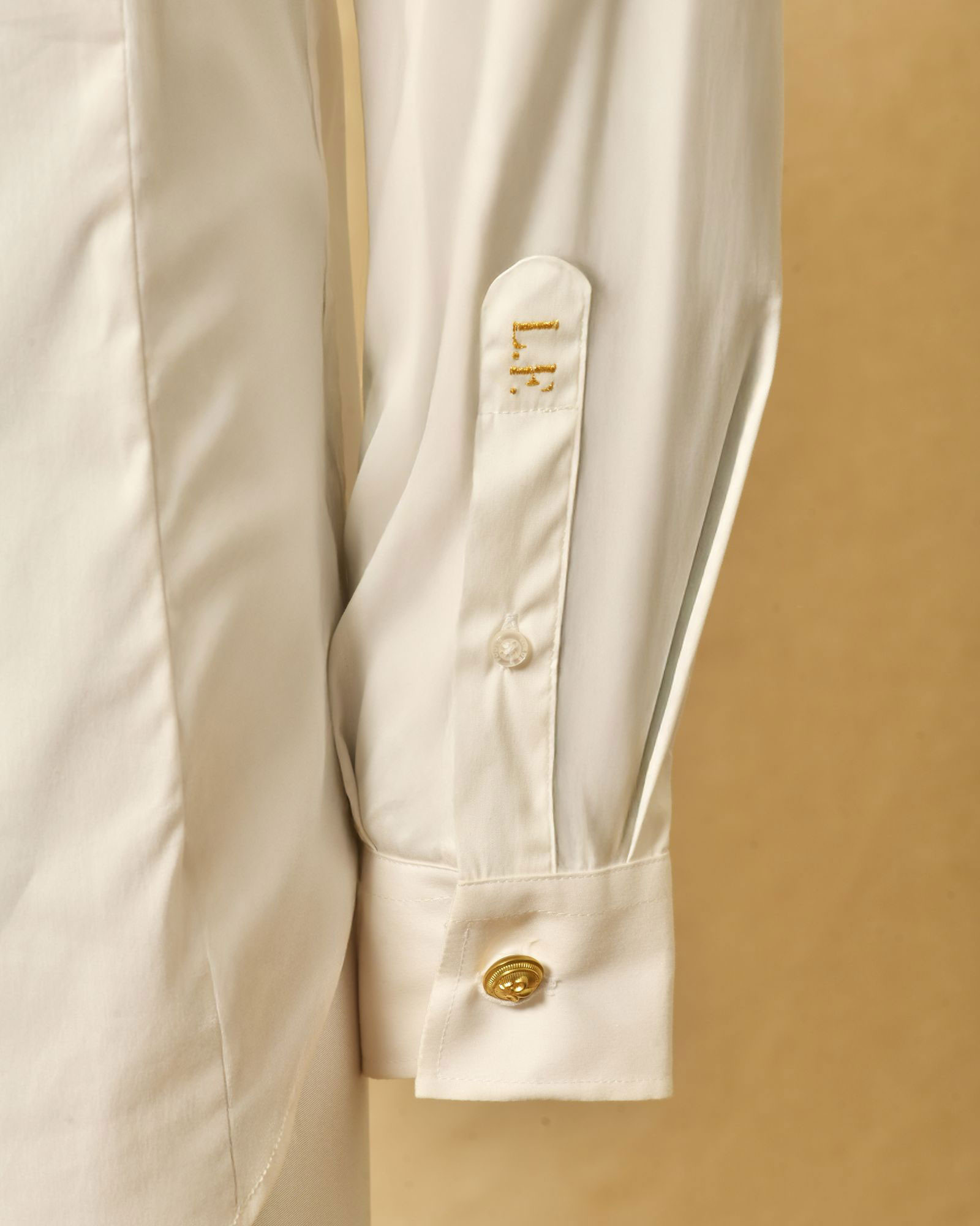 Chemise en coton blanc et détails dorés Lords & Fools