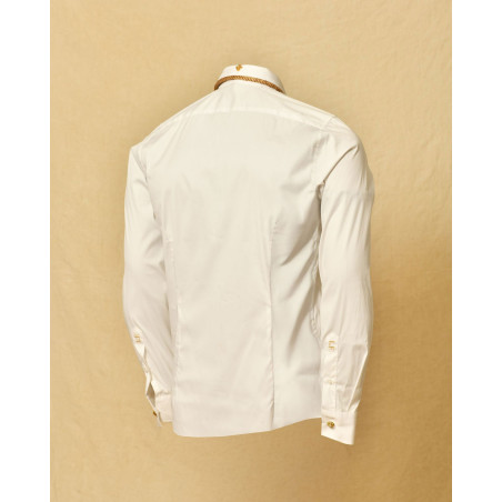 Chemise en coton blanc et détails dorés Lords & Fools