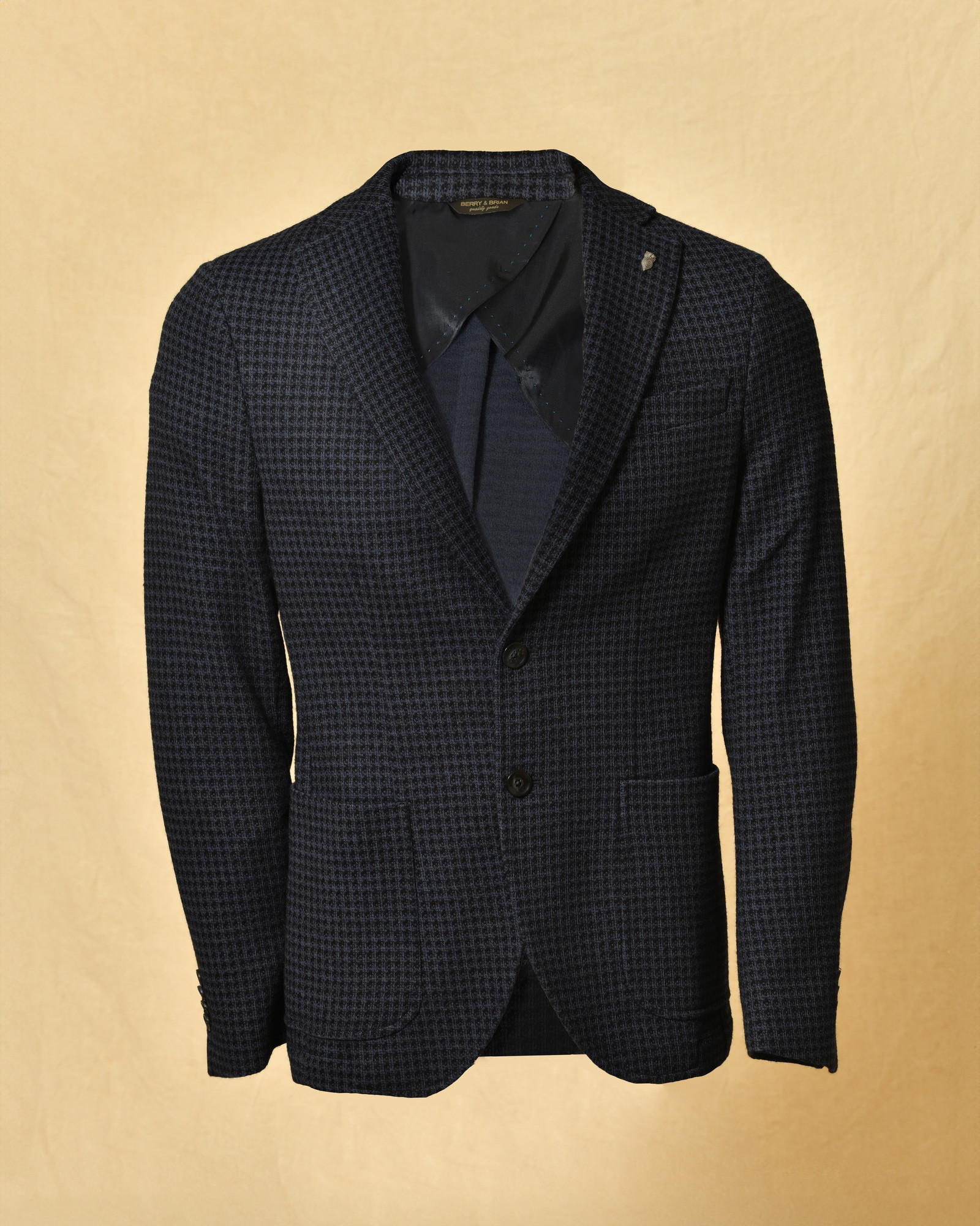 Veste blazer en laine à carreaux Berry & Brian