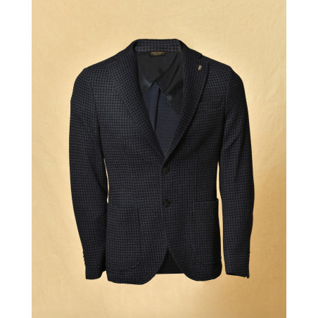 Veste blazer en laine à carreaux Berry & Brian