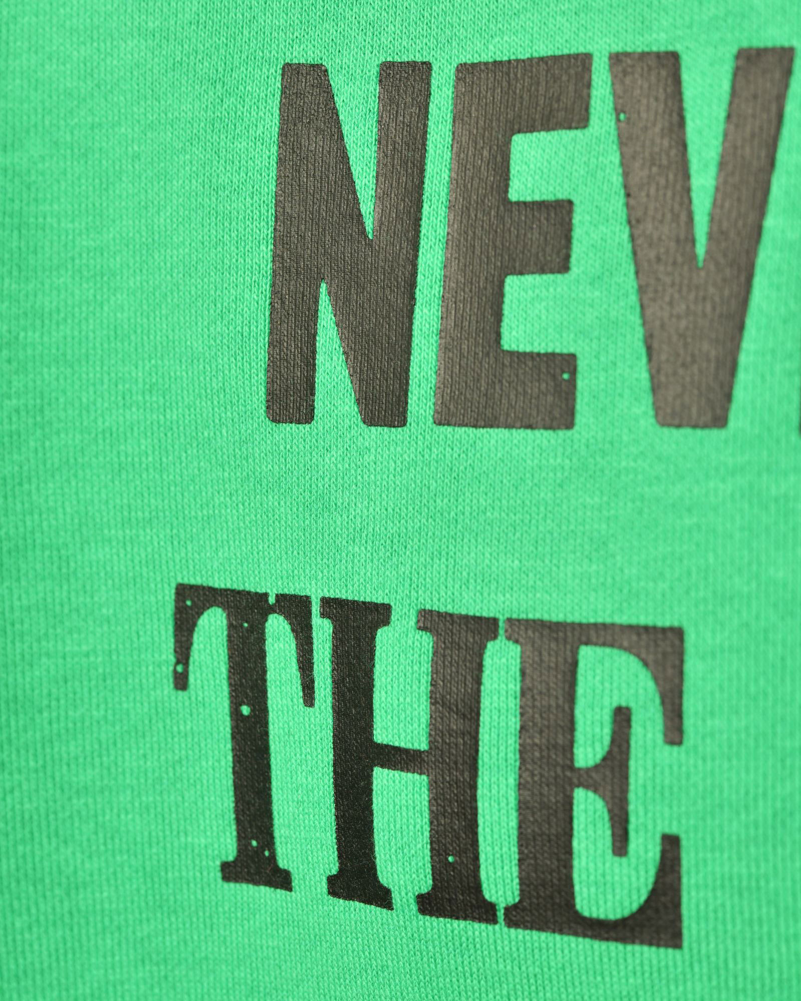 Sweat vert à inscription noire John Richmond