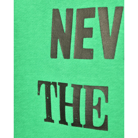 Sweat vert à inscription noire John Richmond