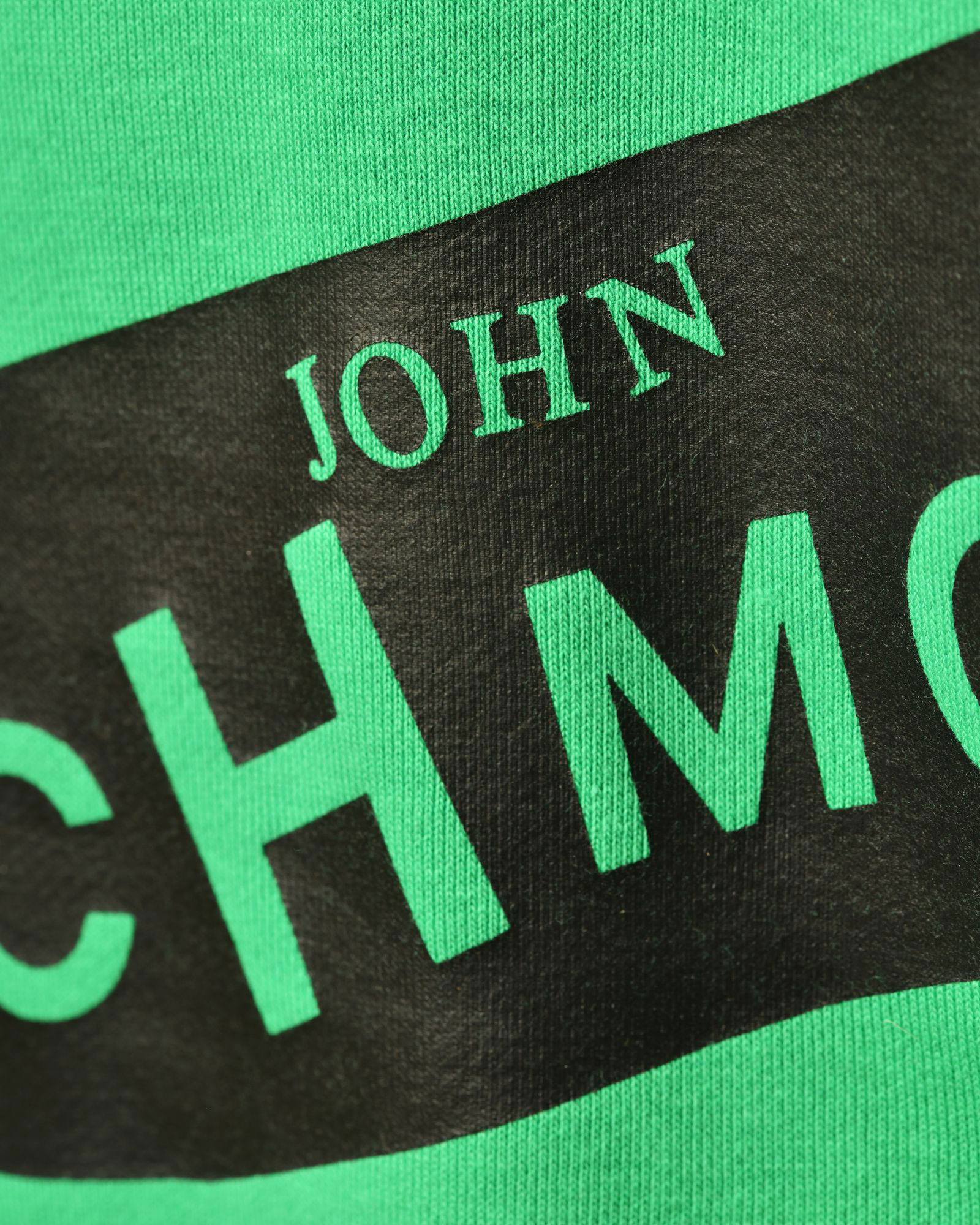 Sweat vert à inscription noire John Richmond