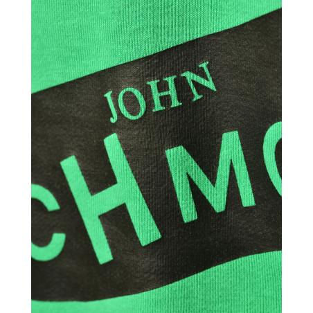 Sweat vert à inscription noire John Richmond