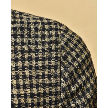 Veste blazer en coton à carreaux Berry & Brian