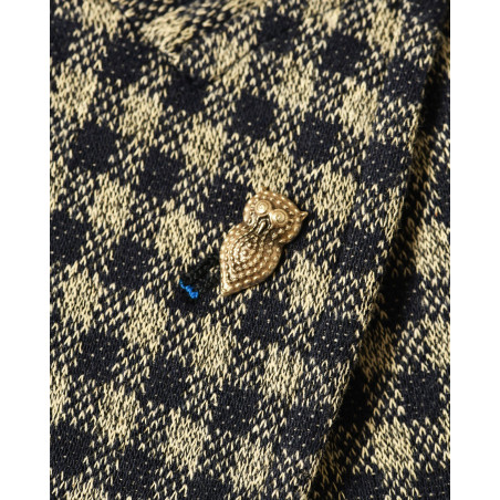 Veste blazer en coton à carreaux Berry & Brian